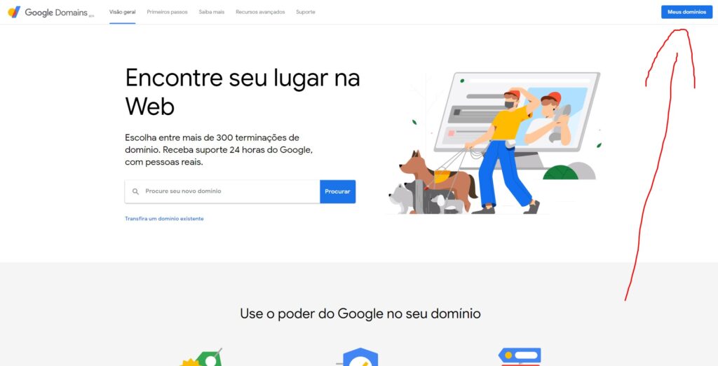 Editando Configurações DNS 6 ti pro br google dominios 1