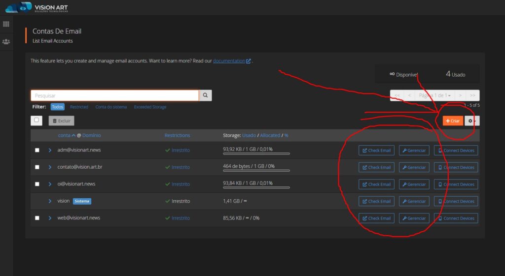 ti pro br cpanel emails