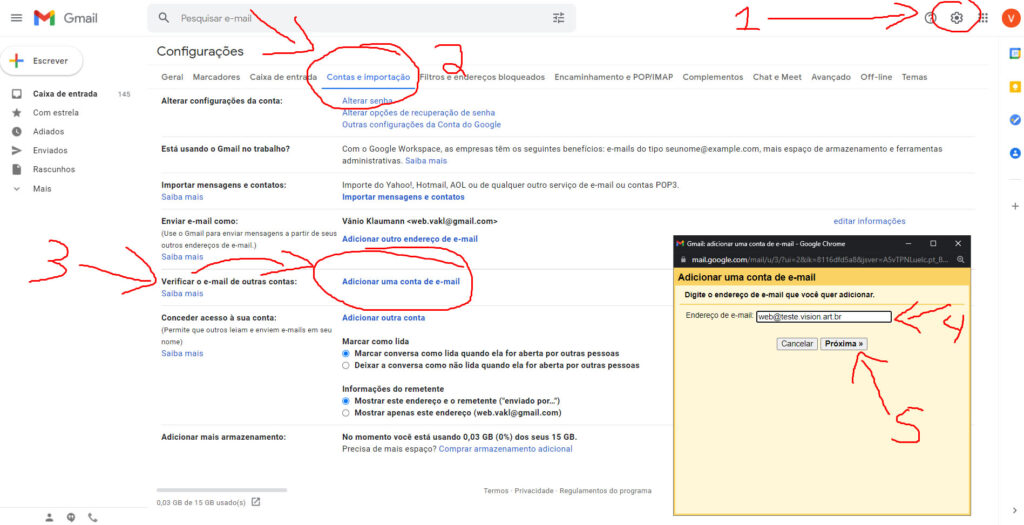 E-mail Personalizado no Gmail Grátis 3 ti pro br gmail 01