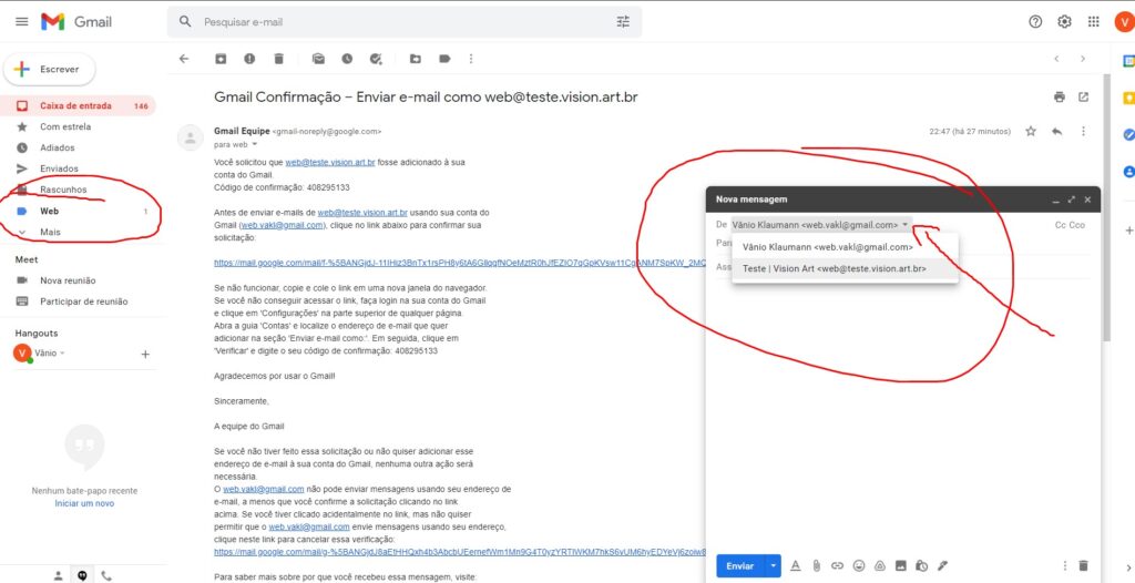 E-mail Personalizado no Gmail Grátis 13 ti pro br gmail 11